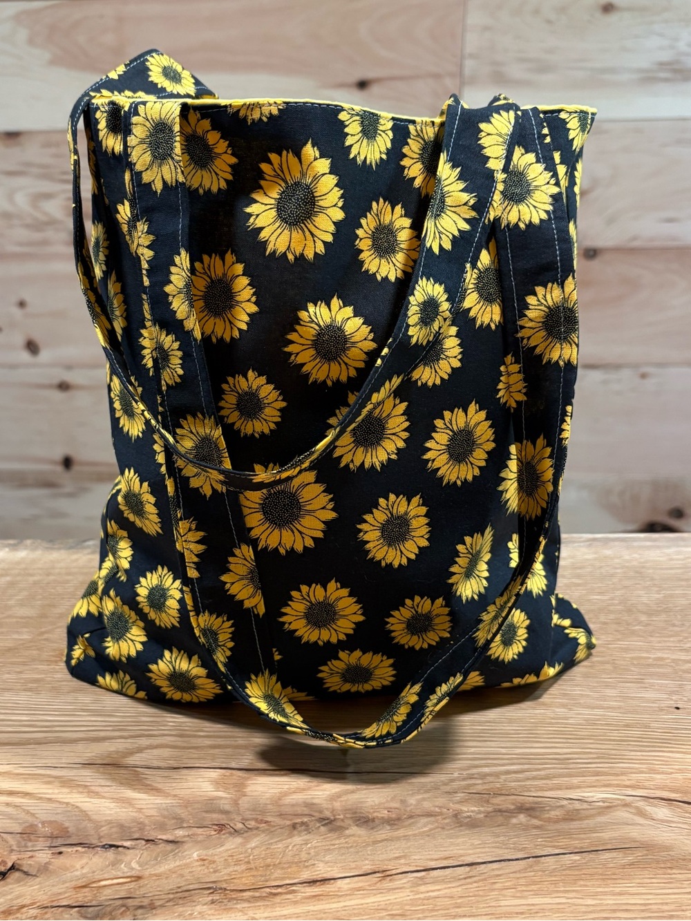 Sunflower Print cotton Tote Bag